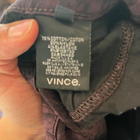 Vince skinny mulberry textured jeans size 31 large skinny jeans with print - Picture 8 of 9